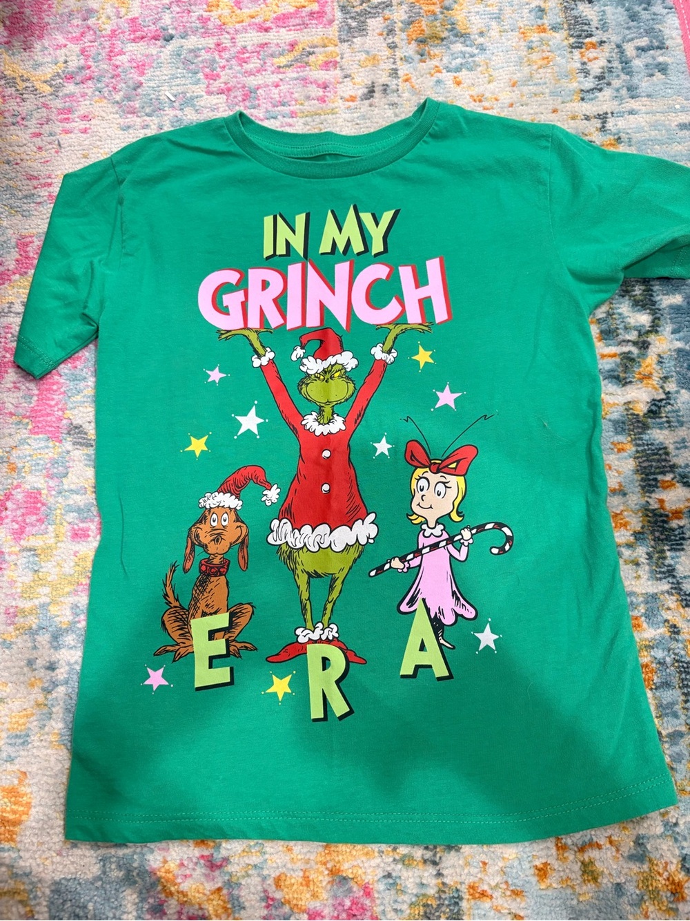 Kids' Green 'In My Grinch Era' Graphic Tee